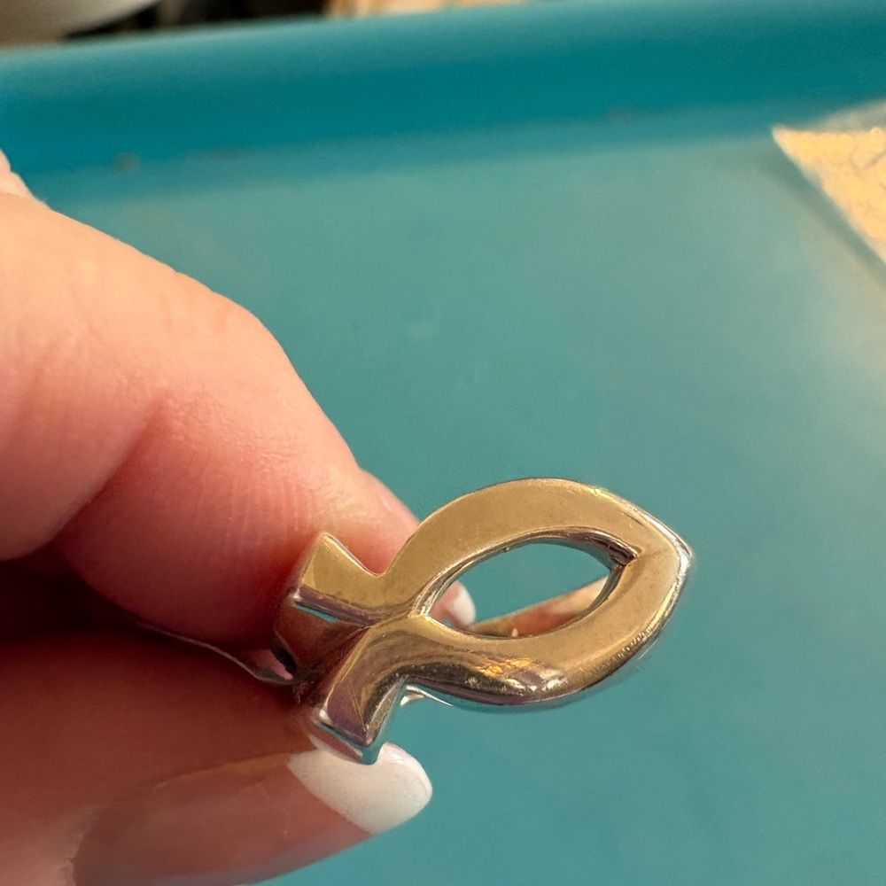 SILVER ICHTHUS FISH RING
